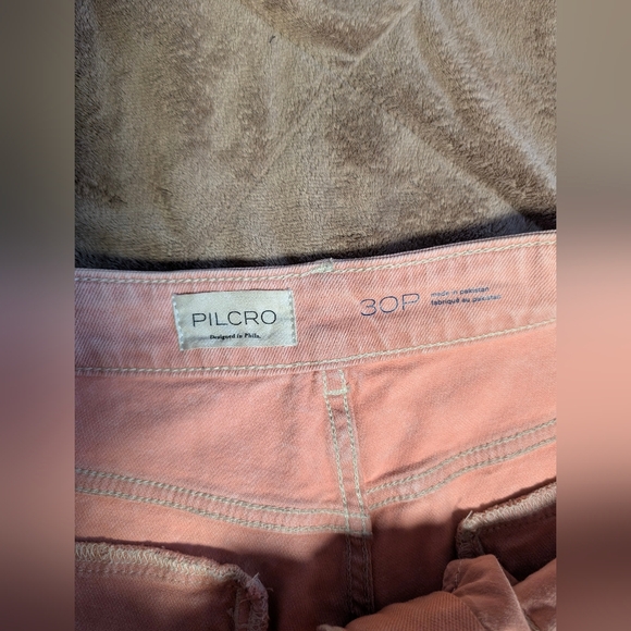 Pilcro Anthropologie Cuffed Oversized High-Rise Wide-Leg Jeans - Size 31P - Picture 12 of 17